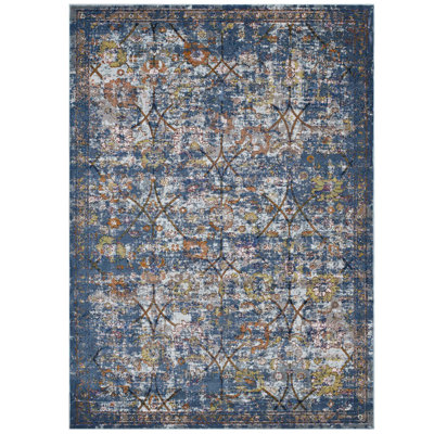 Minu Blue/Yellow Area Rug