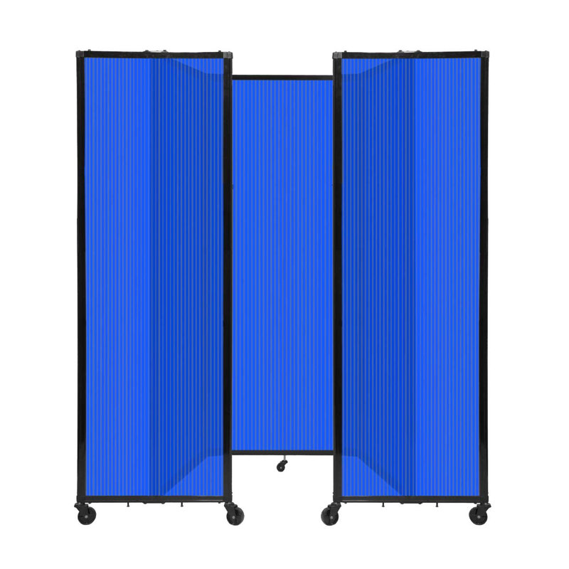 Cloison murale en polycarbonate 360, H 90 po x l 102 po, Bleu