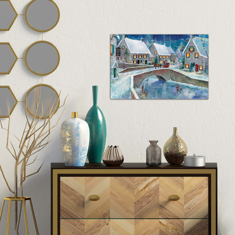 Warm Winter Wonderland by Ruane Manning - Wrapped Canvas Painting, 66.04 cm H x 45.72 cm W x 3.175 cm D