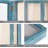 Shadow Box Frame 8X10 Shadow Box Display Case With Linen Back Memorabilia Awards Medals Photos Memory Box Gift Rustic Blue