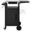 Chariot de barbecue 33,9 po avec abattant