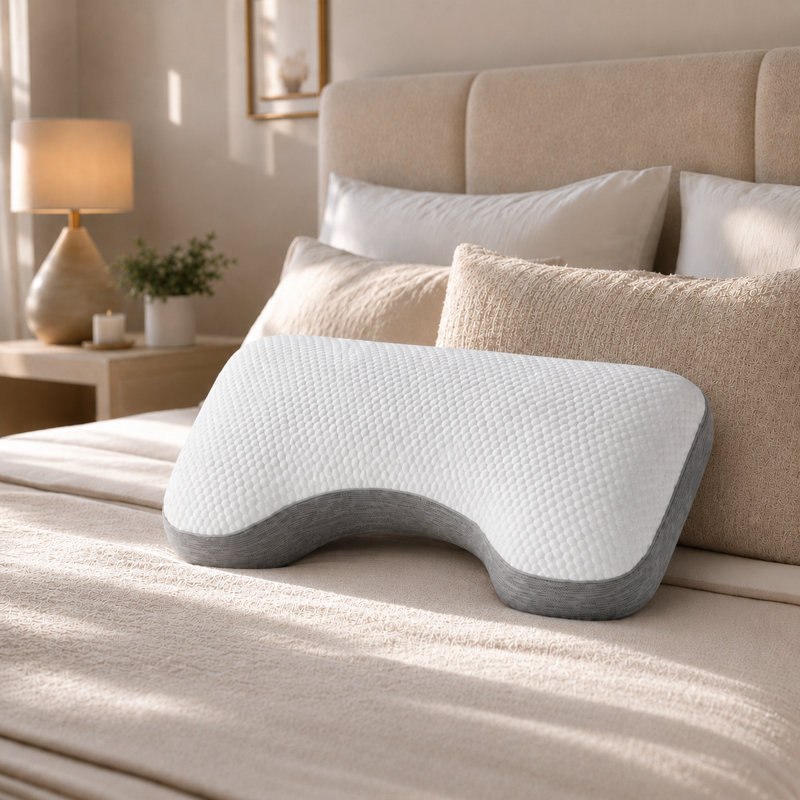 Oreiller de soutien en mousse viscoélastique gélifiée, 16 po x 28 po, Side Sleeper, Refroidissement de base