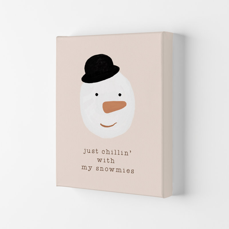 Chilling With My Snowmies By Orara - Print, No Framed, 42cm H x 30cm W x 1cm D