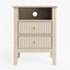 Table de chevet 18 po beige avec 2 tiroirs - Canapé de chambre à coucher moderne