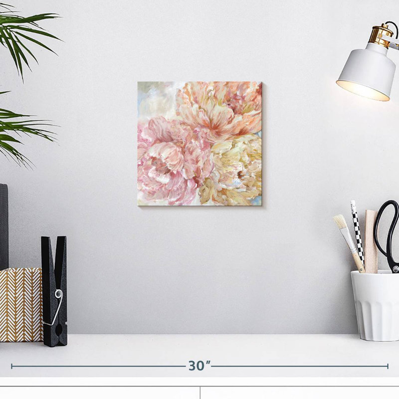 Pivoines Harnek Contemporary II, H 10 pi x l 10 pi