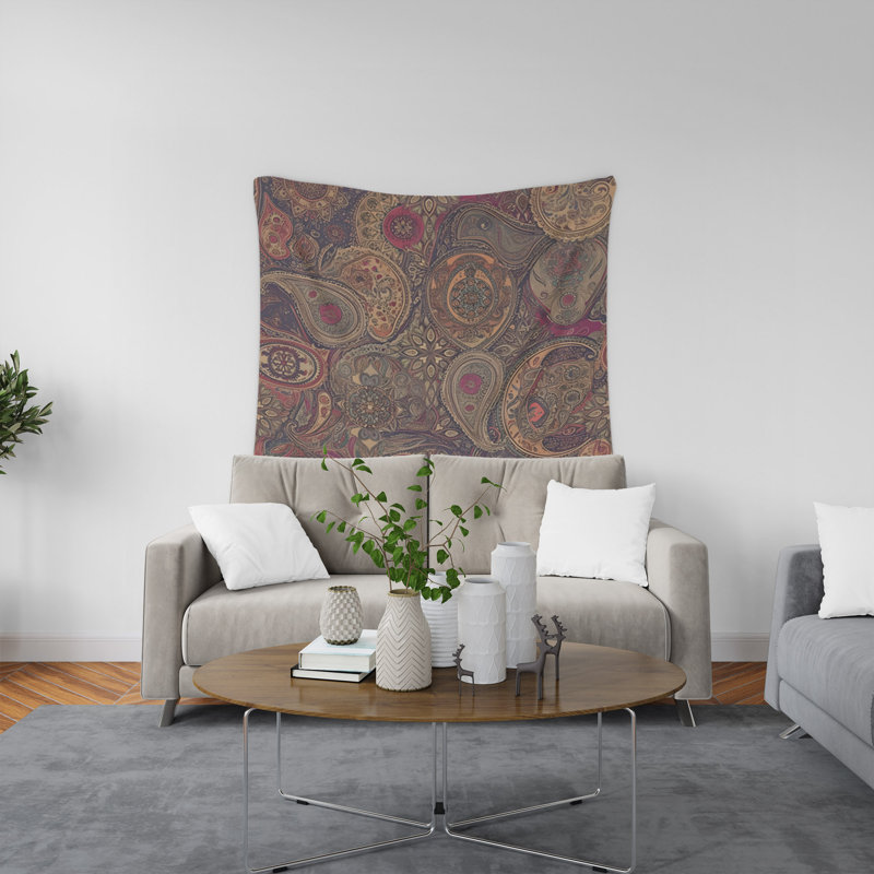 Tapisserie murale, H 60 po x l 51 po x P 0,5 po