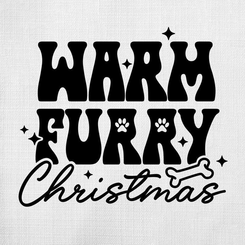 Coussin ChristmasDog_Noir-13, 20 po x 20 po