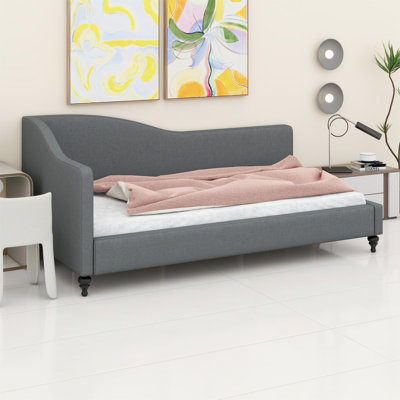 L-Shaped Daybed,With Solid Wood Legs