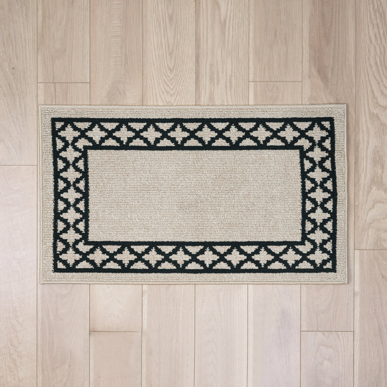 Nautica Collin Border Machine Washable All Loop Tufted Rugs 1-Piece