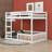 Full Over Full Wood Bunk Bed With Ladder And Guardrails-1894845426