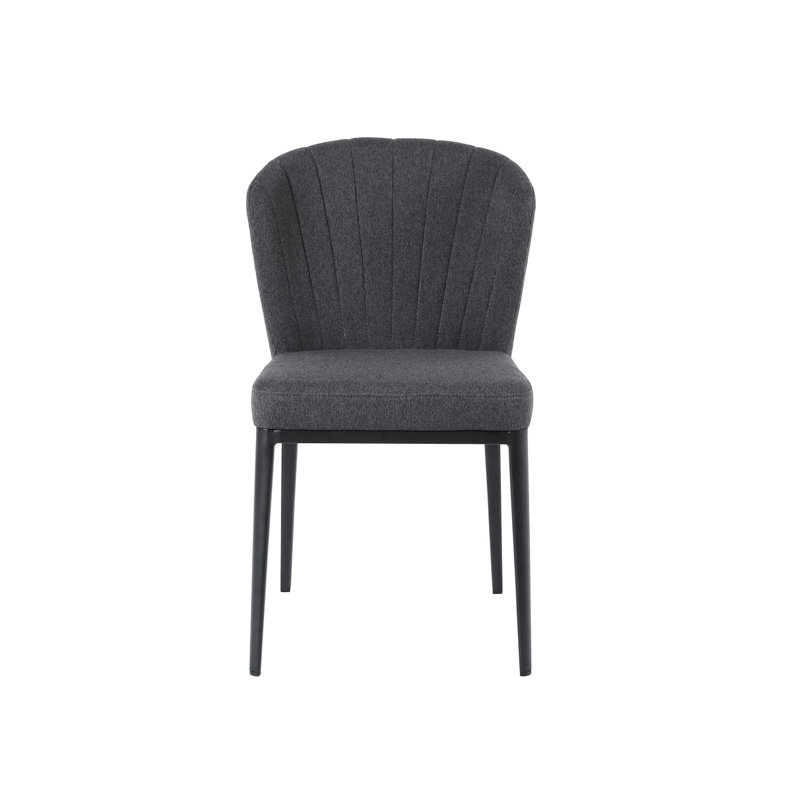 Chaise d'appoint rembourrée Chery, gris