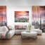 « miami coucher du soleil panoramique view », reproduction d’impression sur toile tendue-29496370