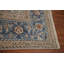 Tapis bleu géométrique 10 x 13 po