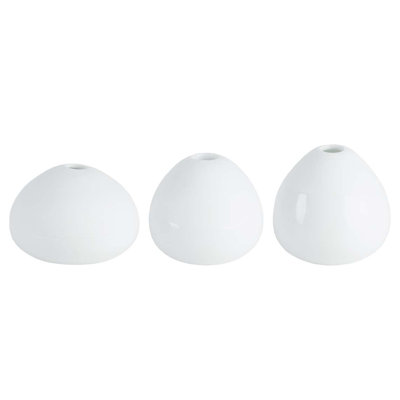 Porcelain Mini Vases - Set of 3
