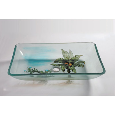Legion Furniture 16.5 " Glass Rectangular Bathroom Sink