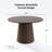 Solid Wood Dining Table Round Pedestal Kitchen Table-1422783368-1422783383