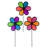 10" Neon Flower Spinner Assortment - 3 Pack