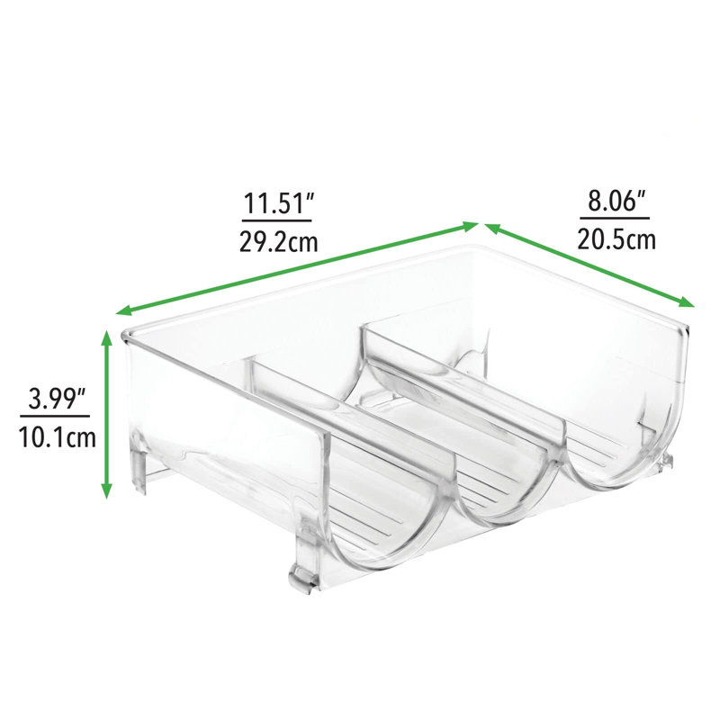 Deray 6 Bottle Tabletop Wine Bottle Rack in Clear