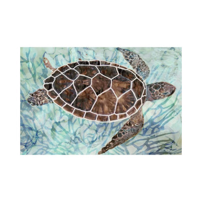 Sea Turtle Collage I by Stellar Design Studio - Wrapped Canvas Gallery-Wrapped Canvas Giclée