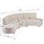Canapé modulaire incurvé moderne Cirrus-318872020