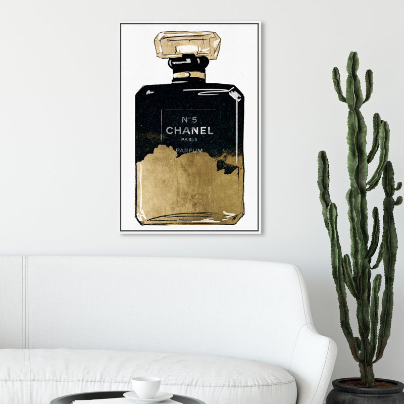 «Moonshine Perfume», impression sur toile, Cadre blanc, H 24 po x l 16 po