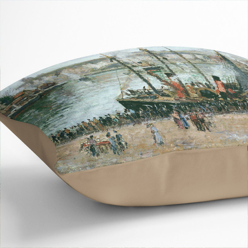 Square Cushion, 40cm H x 40cm W x 15cm D, Stone
