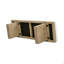 Banc rembourré moderne 52 po Bella, ivoire blanc Boucle
