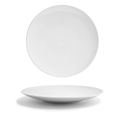 Assiette ronde en spirale 11 po