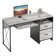 Labelle 55" W Writing Study Computer Table Workstation with Keyboard Tray
