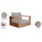 Gazel Teak Patio Chair with Cushions-86506439