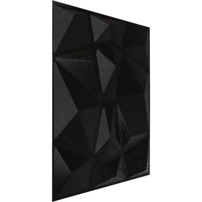 Panneau mural décoratif 3D EndobeWall Niobe, l 19 5/8 po x H 19 5/8 po, galaxie métallique texturée (couvre 2,67 pieds carrés)