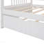 Lit de jour simple en bois avec lit gigogne simple, blanc-726252577