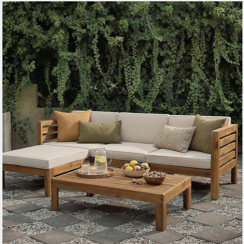 CAMBRIDGE L SHAPE SOFA SET, Beige