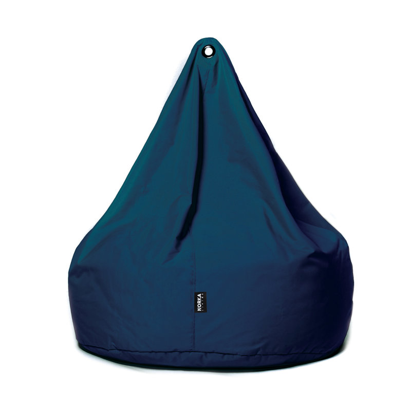Polyester Outdoor Friendly Classic Bean Bag, Dark Blue 100% Polyester