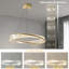 Gentri 23.6 in Dimmable LED Ring Chandelier with Crystal Accents