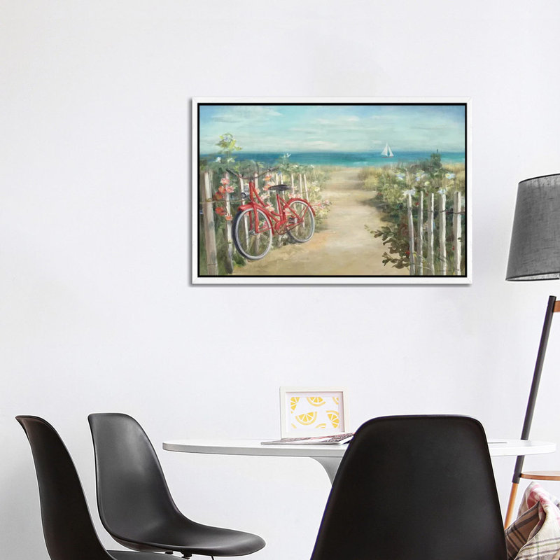 Summer Ride Crop by Danhui Nai - Gallery-Wrapped Canvas Giclée on Canvas, White Floater Framed, 101.6 cm H x 66.04 cm W