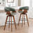Joeanne Faux Leather Swivel 26'' Counter Stool-1368353560