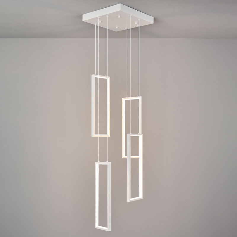 Luminaire suspendu à intensité variable pour îlot de cuisine Modern, Blanc