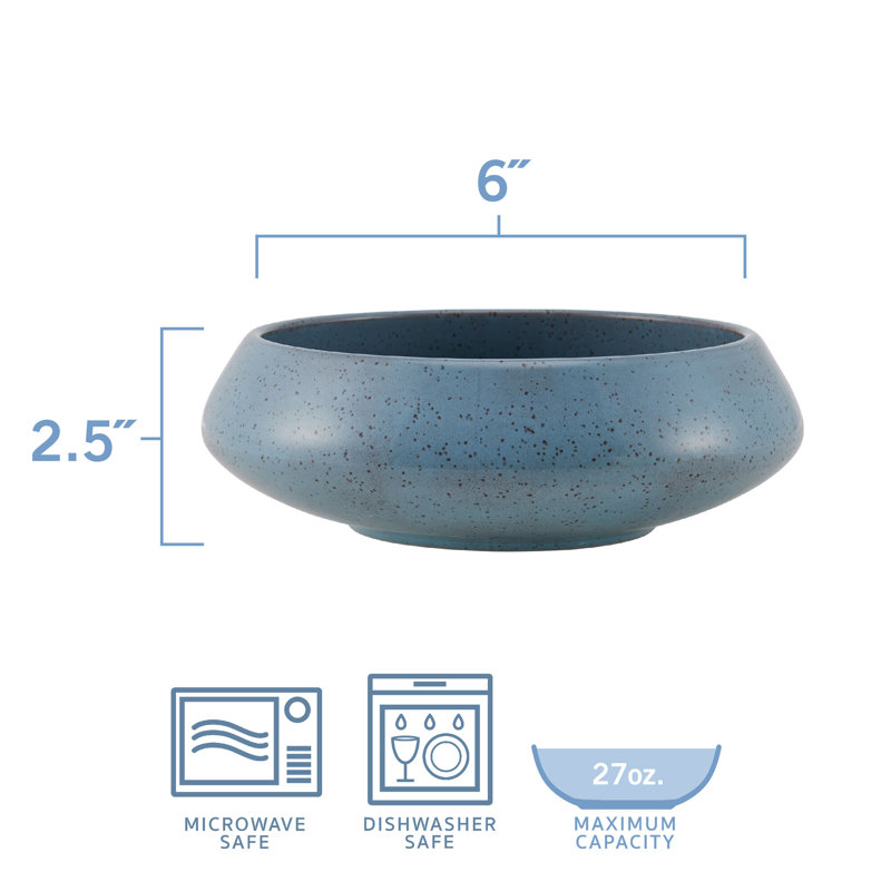 Pfaltzgraff Modern Speckled 27 oz. Stoneware All-Purpose Bowls