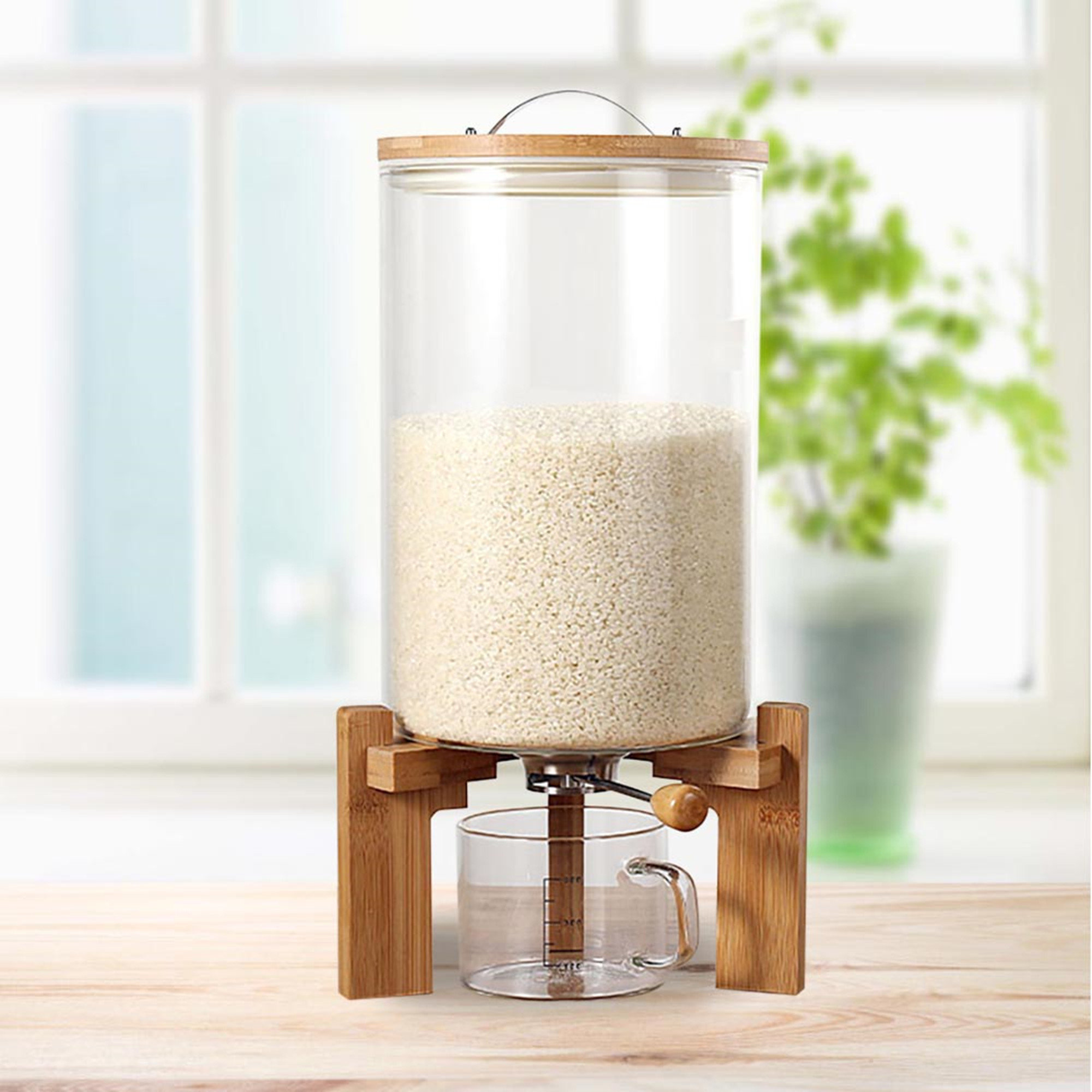 Rice Storage Bucket, Space Saving Food Grade Material Stackable Clear  Airtight Rice Container For Kitchen 