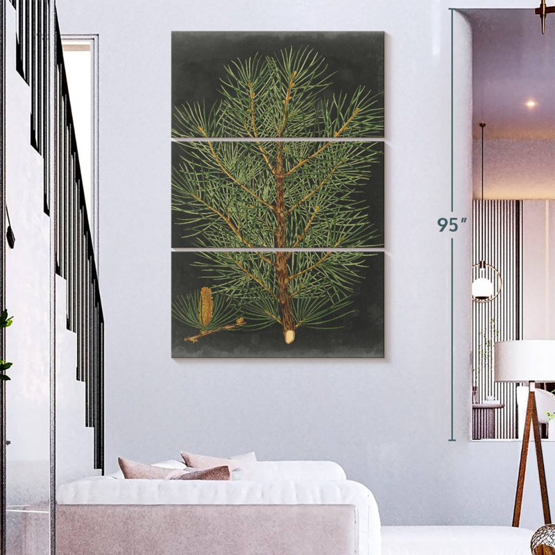 Harnek Dramatic Pine II, 74" H x 48" W