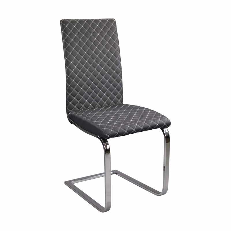 Ensemble de 2 chaises d'appoint en similicuir