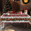 Nappe 1pc, thématique de Noël, nappe ronde / rectangulaire, manteau de cheminée, décoration de Noël, décoration de salle à manger pour fêtes, housse de table ronde de Noël, accessoires de cuisine festive, plusieurs tailles disponibles-825435687