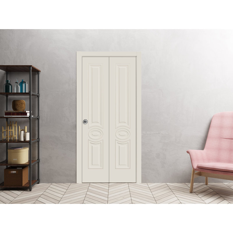 Porte standard à panneaux en bois massif, 56 po x 96 po