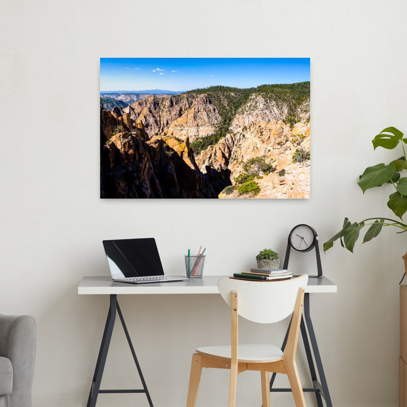 View from Hells Backbone Road near Escalante and Boulder Garfield County Utah USA 1 Piece Wrapped Canvas Wall Art