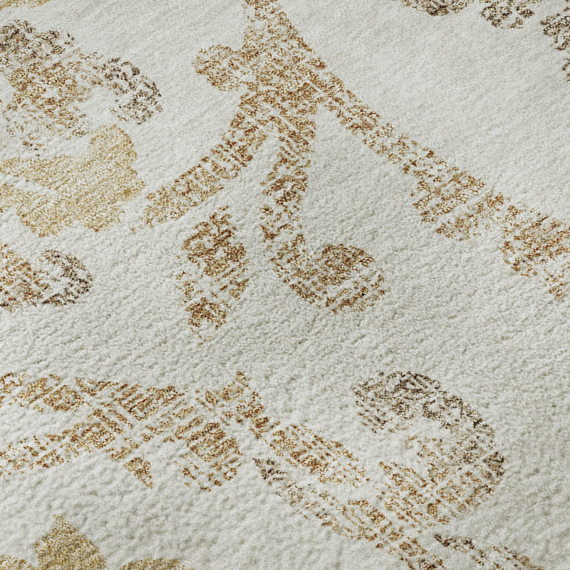 Tapis ivoire Prisco lavable à la machine de qualité supérieure, Tapis de couloir 2 pi 3 po x 7 pi 6 po