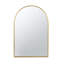 Miroir d'appoint arqué 24 "x 36" avec cadre en métal doré pour salle de bain-1268176129-1268176133