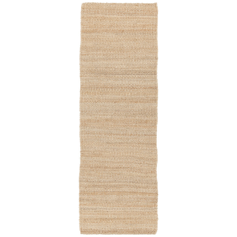 Bardette Hand Woven Sand Dhurrie Jute/Sisal Indoor Area Rug, Runner 2'6" x 7'6"