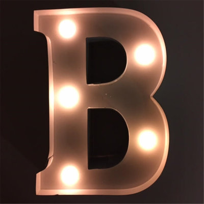 Enseigne à del de décoration de lettre cadeau b