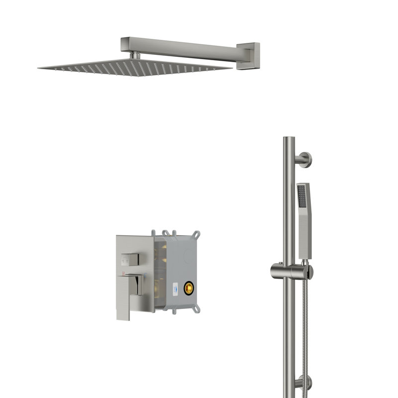 Dual Shower Head 1.8 GPM GPM, Brushed Nickel